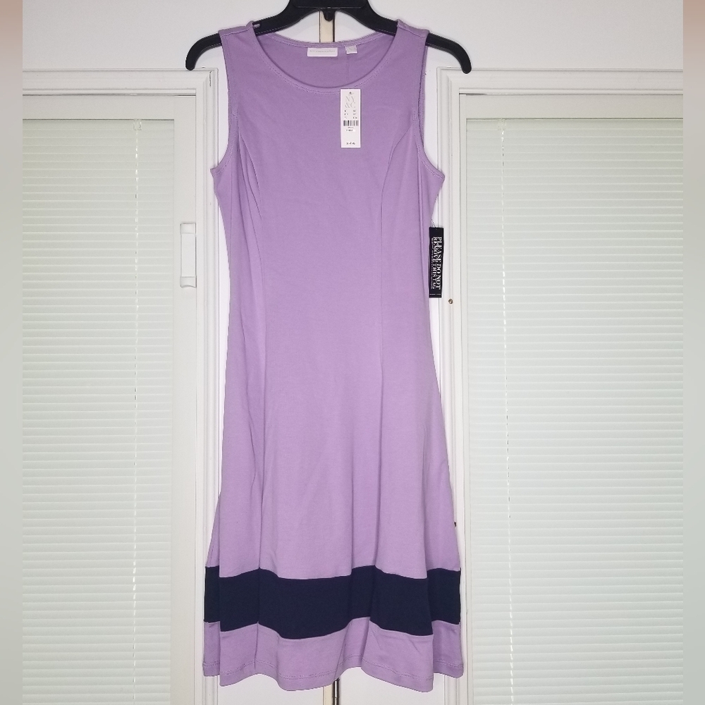 NWT New York & Company 100% Cotton Lavender Dress